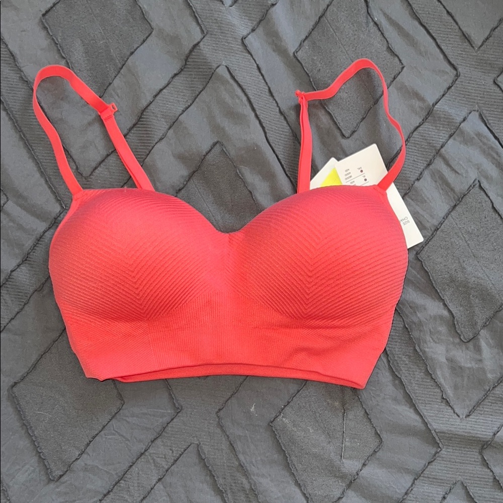 all in motion Red Seamless Padded Bralette